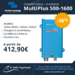 convertisseur chargeur de batterie Victron Energy Multiplus pour bateau