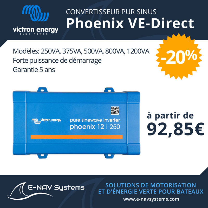 victron-phoenix-ve-direct convertisseur pur sinus de batterie Victron Energy Phoenix VE-Direct pour bateau