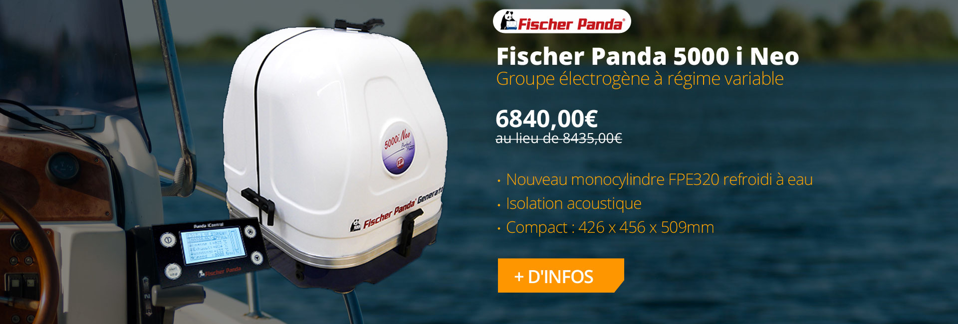 Fischer Panda 500 i Neo groupe électrogène à régime variable